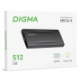 внешний накопитель ssd 512гб digma dgsm8512g2mgg usb3.2 mega x 1.8" темно-серый