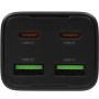 зарядное устройство hoco n56 fundador 30w 3a (pd) 2xusb+2хusb type-c универсальное черный