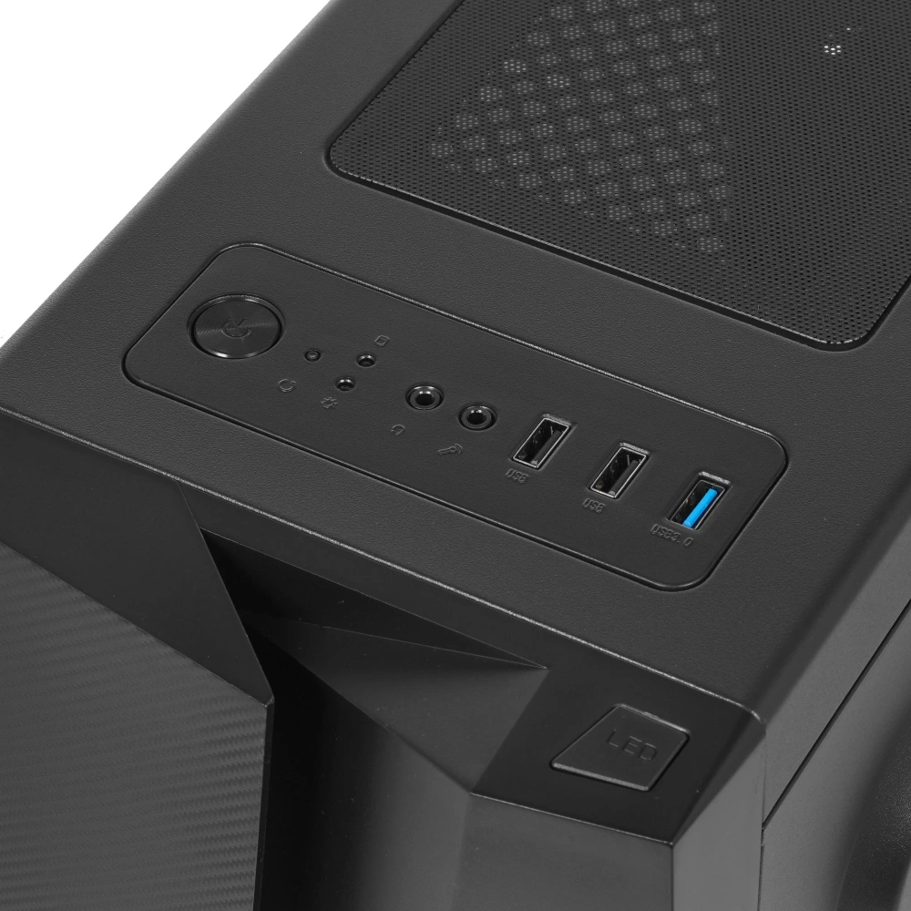 корпус aerocool bolt a-bk-v1 черный без бп atx