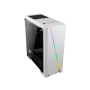 корпус aerocool cylon white, atx, без бп, rgb подсветка, окно, картридер, 1x usb 3.0 + 2x usb 2.0, 1