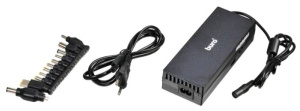 адаптер питания универсальный buro bum-1129м120 ручной 120w 12v-24v 11-connectors 1xusb 1a от бытово