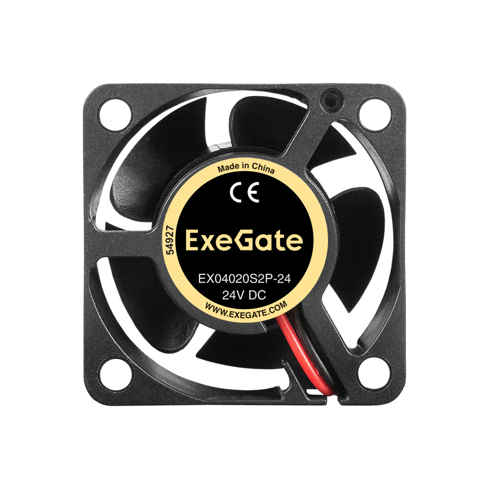 вентилятор 24в dc exegate ex04020s2p-24 (40x40x20 мм, sleeve bearing (подшипник скольжения), 2pin,