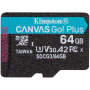 карта памяти microsd 64гб kingston sdcg3/64gbsp canvas go! plus