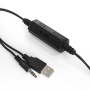 акустическая система 2.0 exegate disco 120 (питание usb, 2х3вт (6вт rms), 100-20000гц, черный, color