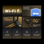 wi-fi адаптер mercusys ma72xh ax1800 usb 3.0 (ант.внеш.несъем.) 2ант.