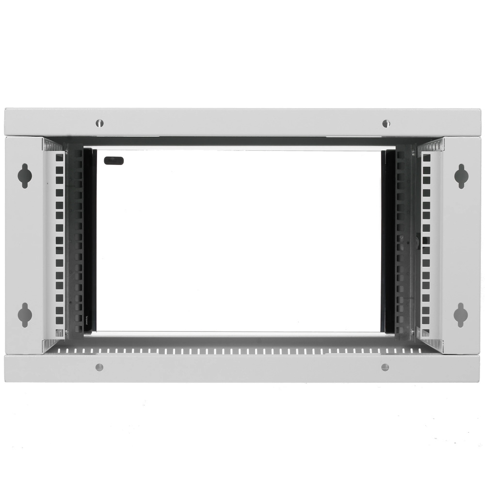 шкаф настенный цмо шрн-эконом (шрн-э-6.350) 6u 600x350мм пер.дв.стекл 85кг серый 300мм 11.4кг 180гра
