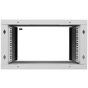 шкаф настенный цмо шрн-эконом (шрн-э-6.350) 6u 600x350мм пер.дв.стекл 85кг серый 300мм 11.4кг 180гра