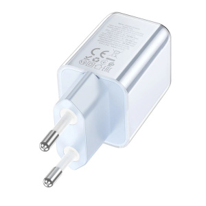 зарядное устройство hoco n46 glorious 20w 3a синий (pd+qc+afc) usb-a+type-c универсальное 