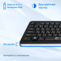 клавиатура oklick 870s черный usb беспроводная slim multimedia 368218