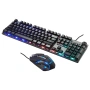 клавиатура и мышь oklick 500gm с подсветкой usb multimedia led (1546797)