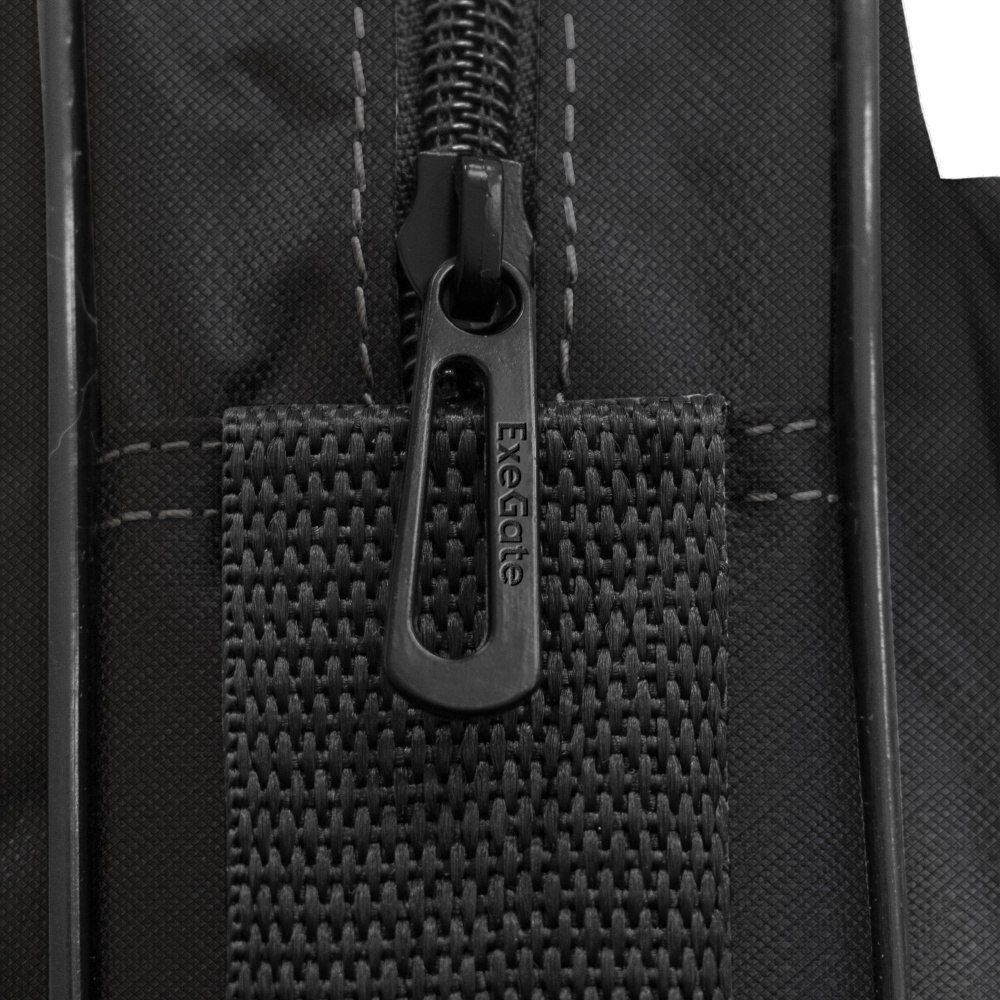 сумка для ноутбука 15" exegate office f1596 black, черная, полиэстер, для ноутбуков до 15.6" 