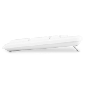 клавиатура беспроводная оклик k225w белый usb  multimedia (1875235)
