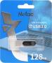 флешка usb 128гб netac u278 nt03u278n-128g-30pn usb3.0 серебристый/черный