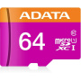 карта памяти microsd 64гб adata ausdx64guicl10a1-ra1