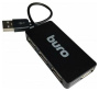 4 портовый хаб buro bu-hub4-u2.0 4порт. черный