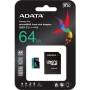 карта памяти microsd 64гб adata ausdx64gui3v30sa2-ra1