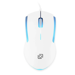 мышка oklick 245m белый оптич. 1000dpi usb 3but (471480)