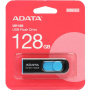 память флеш 128гб a-data dashdrive uv128 auv128-128g-rbe usb3.0 черный/синий