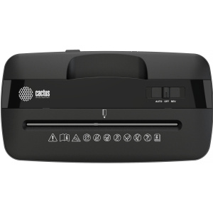 уничтожитель бумаг шредер cactus cs-sh-a3 (секр.p-4)/перекрестный/6.лист./13лтр./скобы/пл.карты