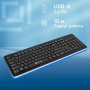 клавиатура oklick 870s черный usb беспроводная slim multimedia 368218
