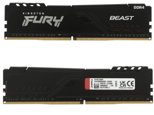 оперативная память 8гб ddr4 kingston 3200mhz kf432c8bb/16  fury beast black gaming