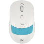 беспроводная мышка oklick 310mw белый/синий оптическая (3200dpi)
