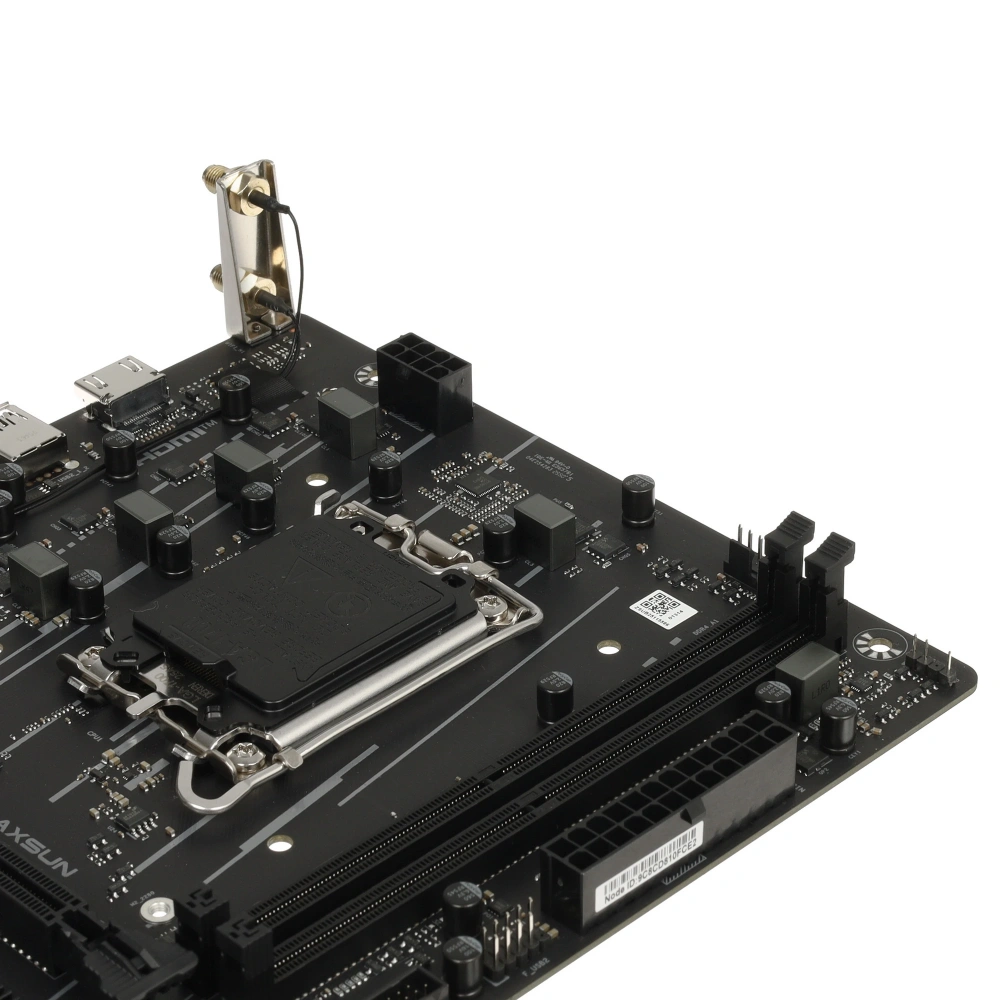 материнская плата maxsun ms-challenger h610m-h v1 wifi h610, lga1700, 2*ddr4, 1*pciex16, 1*pciex1, 1