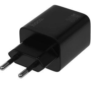 зарядное устройство hoco n56 fundador 30w 3a (pd) 2xusb+2хusb type-c универсальное черный