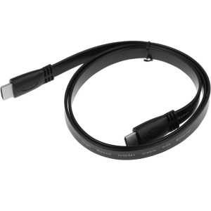 кабель соединительный hdmi-hdmi 1м high speed позолоч.конт. черный 6923351360002