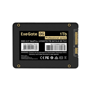 накопитель ssd 2.5" 1tb 3d tlc exegate nextpro+ uv500ts1tb (sata-iii, 3d tlc)