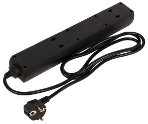 сетевой фильтр buro 600sh-1.8-b 1.8м (6 розеток) черный (коробка)