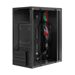 корпус minitower exegate baa-403 (matx, без бп, 2*usb, hd audio, черный)