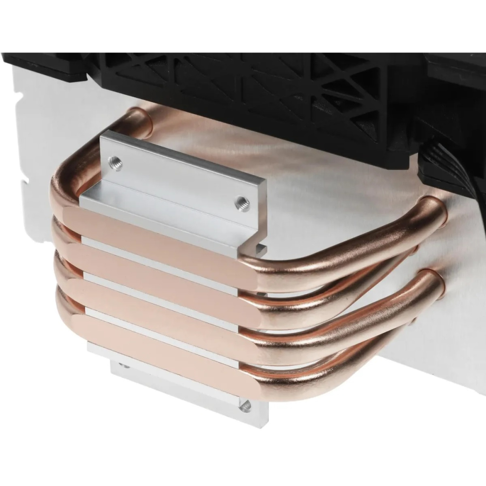 кулер accord acc-4p12 soc-am5/am4/1200/1700/1851 серебристый/черный 4-pin 37db al+cu 180w 565gr