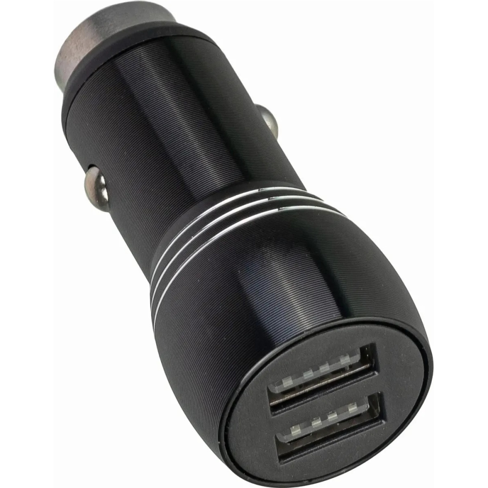 автомобильное зарядное устройство wiiix ucc-2-17b 12w 2.4a+1a 2xusb универсальное черный