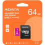 карта памяти microsd 64гб adata ausdx64guicl10a1-ra1