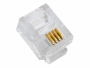 коннектор rj-11 6p6/4c (100шт)
