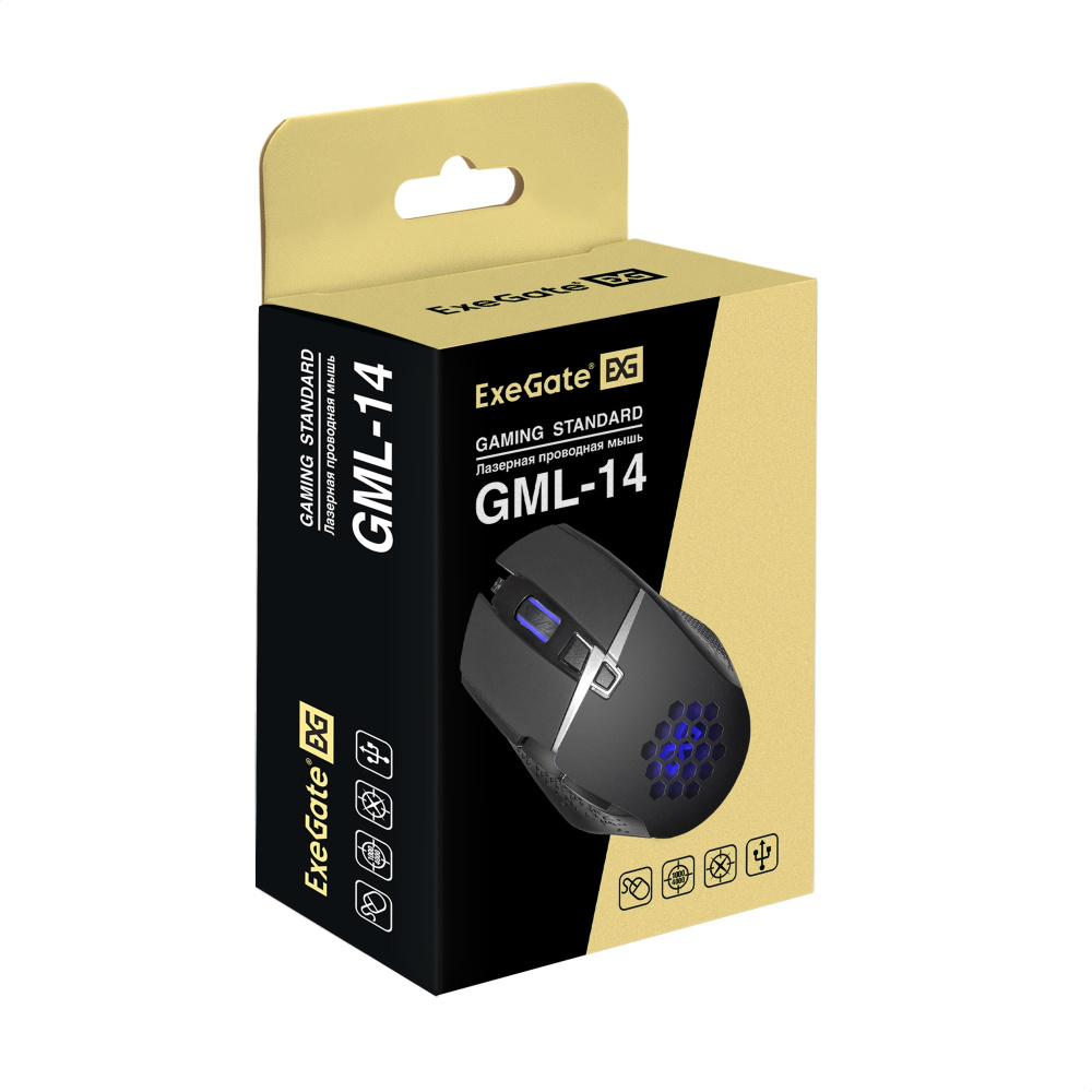 мышка exegate gaming standard laser gml-14