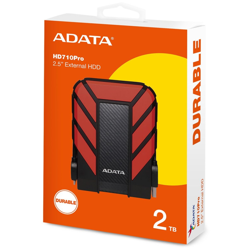 внешний жесткий диск 2тб adata hd710 pro ahd710p-2tu31-crd 2.5" usb 3.1 защищенный