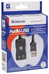 звуковая карта usb-3.5mm jack 5.1 defender 63002