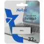 флешка usb 32гб netac u185 nt03u185n-032g-20wh usb2.0 белый