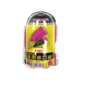 кабель usb to com (usb-rs232) розовый 1.5м  крепление болты