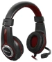 наушники с микрофоном defender warhead g-185 черный+красный 2 м. разъем 3,5мм