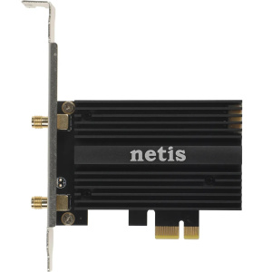 wi-fi адаптер внутренний netis f1 ax3000 pci express (ант.внеш.съем) 2ант. wifi+bt