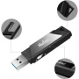 флешка usb 128гб netac u278 nt03u278n-128g-30pn usb3.0 серебристый/черный