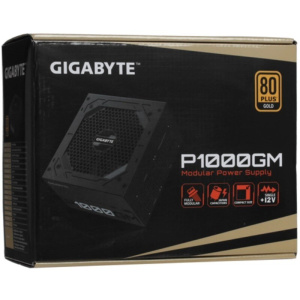 блок питания gigabyte gp-p1000gm 1000w , 80 plus gold, полностью модульный