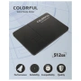 накопитель ssd 2.5 colorful sl500 512gb 2.5" client sata 6gb/s, 500/450, 3d nand,160tbw, 0