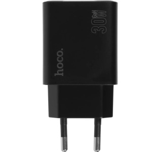 зарядное устройство hoco n56 fundador 30w 3a (pd) 2xusb+2хusb type-c универсальное черный