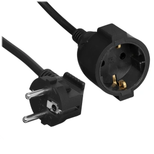 удлинитель шнур buro bu-ps1.10/b 10м (1 розетка) черный (пакет пэ)