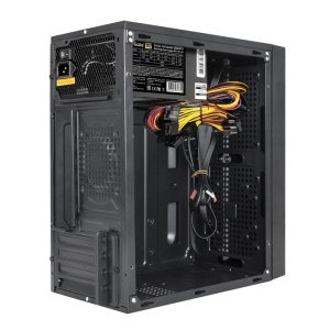 корпус minitower exegate mevo-9301-npx600 (matx, бп 600npx с вент. 12см, с окном, 2*usb+1*usb3.0, hd