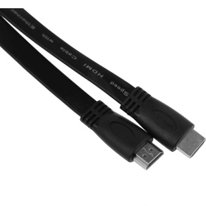 кабель соединительный hdmi-hdmi 1м high speed позолоч.конт. черный 6923351360002